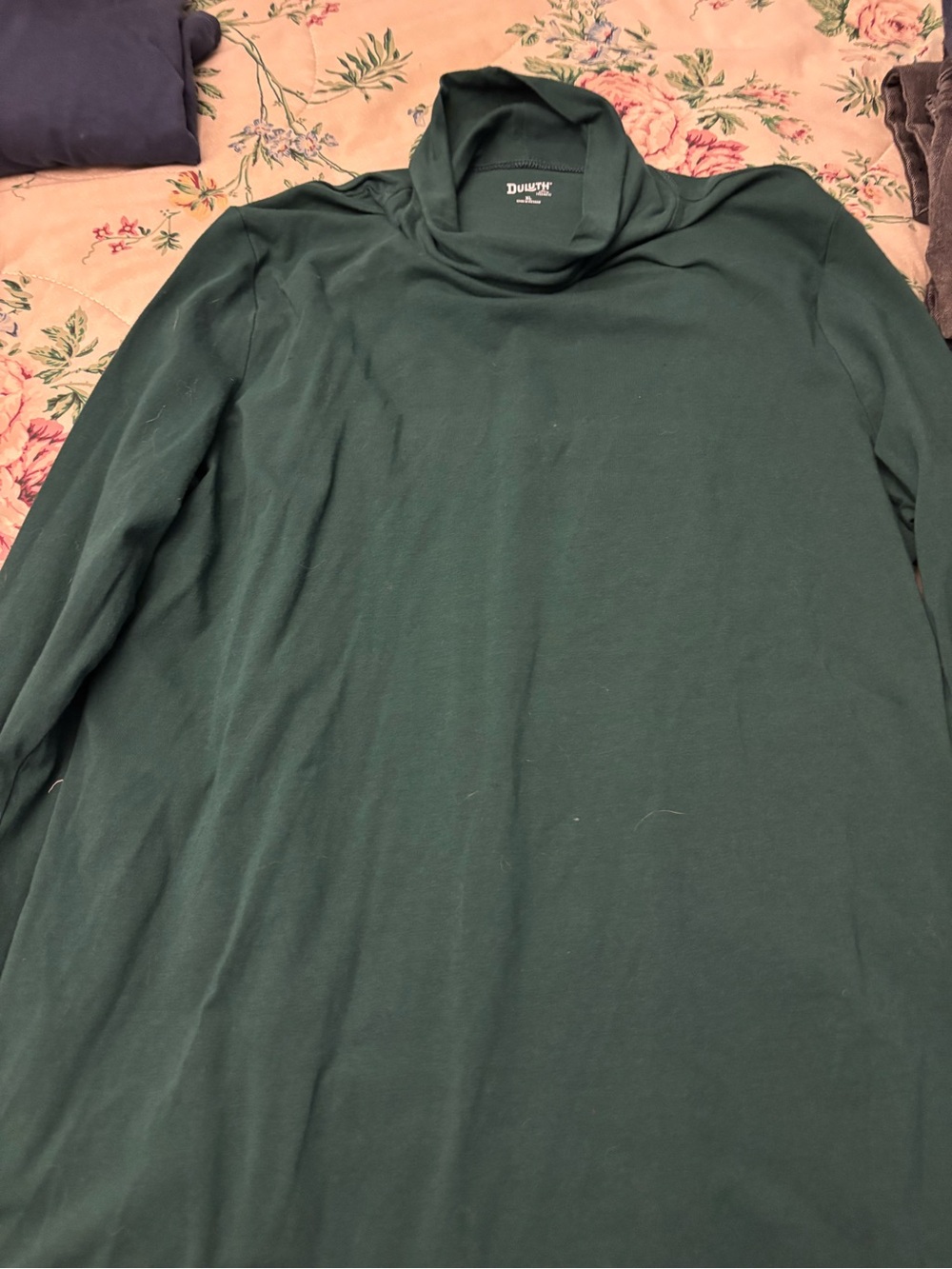 Duluth Trading Co Dark Forest Green Knit Top